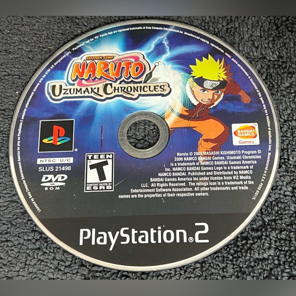 Naruto: Uzumaki Chronicles (Sony PlayStation 2, 2006) PS2 Disc Only